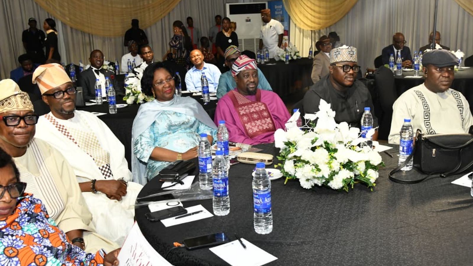 Dignitaries and guests seated at a Get Elevated awards ceremony in Lagos